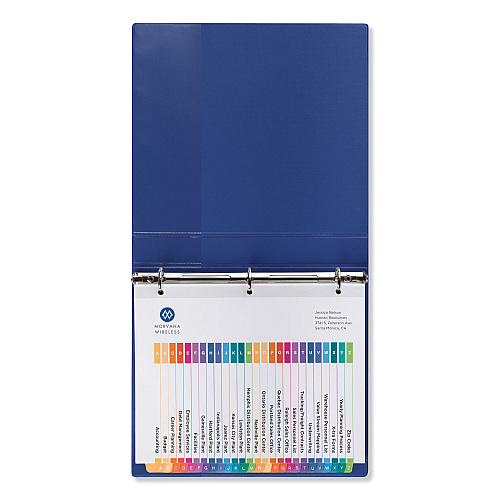 Avery Customizable Table of Contents Ready Index Dividers with Multicolor Tabs, 26-Tab, A to Z, 11 x 8.5, White, 1 Set (11085)