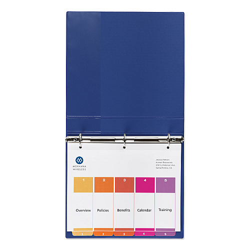 Avery Customizable Table of Contents Ready Index Dividers with Multicolor Tabs, 5-Tab, 1 to 5, 11 x 8.5, White, 3 Sets (11080)