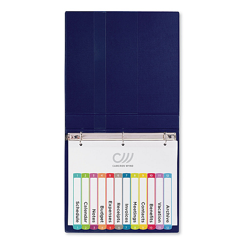 Avery Customizable TOC Ready Index Multicolor Tab Dividers, 12-Tab, 1 to 12, 11 x 8.5, White, Contemporary Color Tabs, 1 Set (11843)