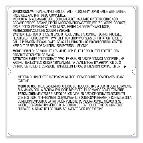 PROVON Clear and Mild Foam Hand Wash Refill, Unscented, 1,200 mL, 2/Carton (194102)