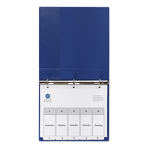 Avery Customizable TOC Ready Index Black and White Dividers, 5-Tab, 1 to 5, 11 x 8.5, 1 Set (11130)
