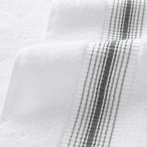 Aston & Arden Turkish Striped Hand Towel 18x32 Sage - Pack Of 4 (HT-STT-1832-5.4-SGE)