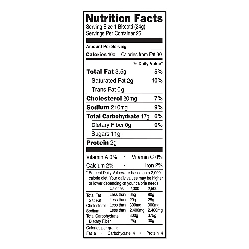 Nonni's Biscotti, Salted Caramel, 0.85 oz Individually Wrapped, 25/Pack (NSD97670)