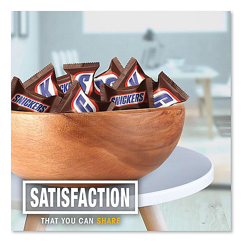 Snickers Minis Size Chocolate Bars, Milk Chocolate, 40 oz, 2/Bundle (MMM21024)