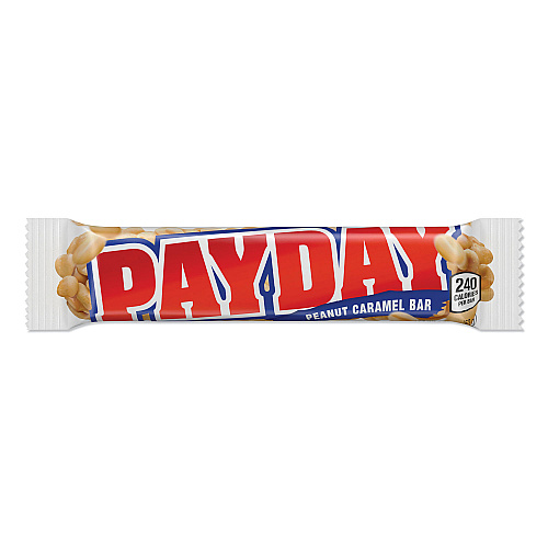 PayDay Chewy Candy Bars, Peanut Caramel, 1.85 oz, 24/Box (80723)