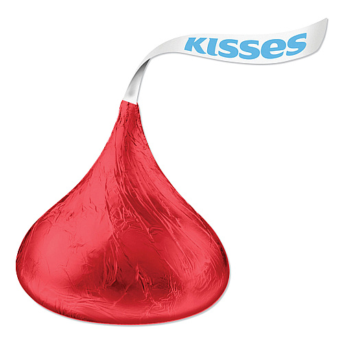 Hershey's KISSES, Milk Chocolate, Red Wrappers, 66.7 oz Bag (60286)