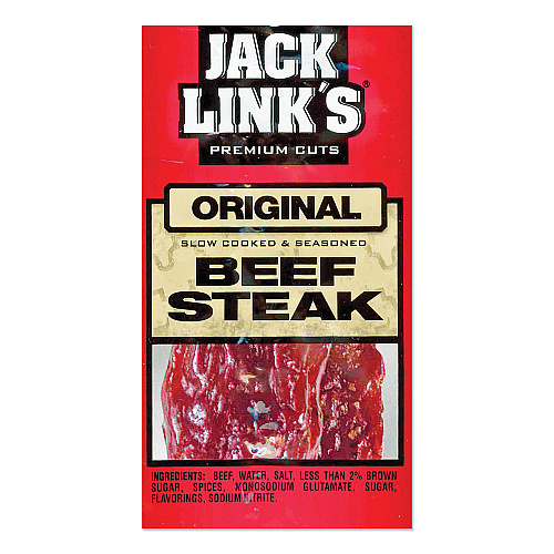 Jack Links Beef Steak, Original, 1 oz, 12/Box (02027)