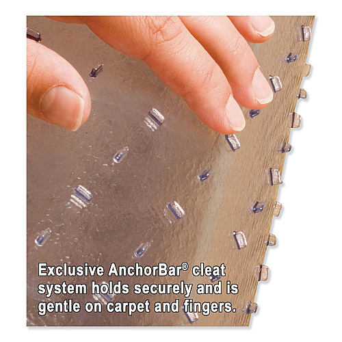 ES Robbins Natural Origins Chair Mat For Carpet, 36 x 48, Clear (141028)