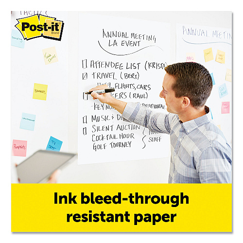 Post-it Vertical-Orientation Self-Stick Easel Pads, Unruled, 25 x 30, White, 30 Sheets, 8/Pack (559VAD8PK)