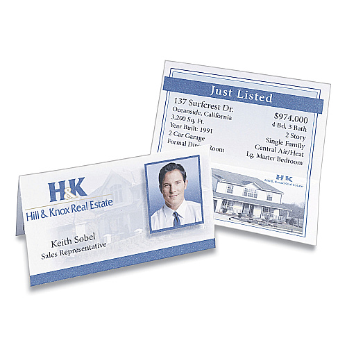 Avery Small Tent Card, White, 2 x 3.5, 4 Cards/Sheet, 40 Sheets/Pack (5302)