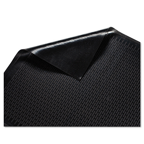 Guardian Clean Step Outdoor Rubber Scraper Mat, Polypropylene, 36 x 60, Black (14030500)