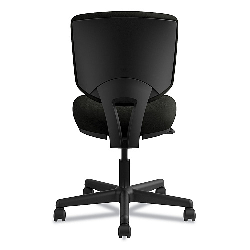 HON Volt Series Leather Task Chair, Supports Up to 250 lb, 18" to 22.25" Seat Height, Black (5701SB11T)