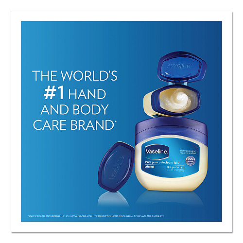 Vaseline Jelly Original, 13 oz Jar, 24/Carton (34500CT)