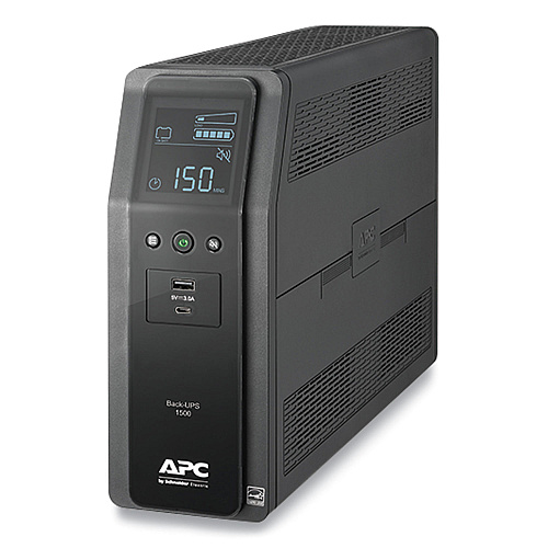 APC BN1500M2 Back-UPS PRO BN Series Battery Backup System, 10 Outlets, 1,500 VA, 1,080 J