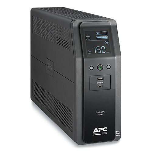 APC BN1500M2 Back-UPS PRO BN Series Battery Backup System, 10 Outlets, 1,500 VA, 1,080 J