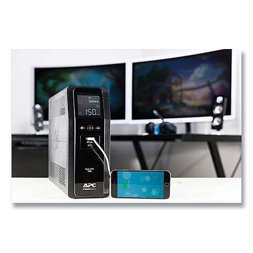 APC BN1500M2 Back-UPS PRO BN Series Battery Backup System, 10 Outlets, 1,500 VA, 1,080 J