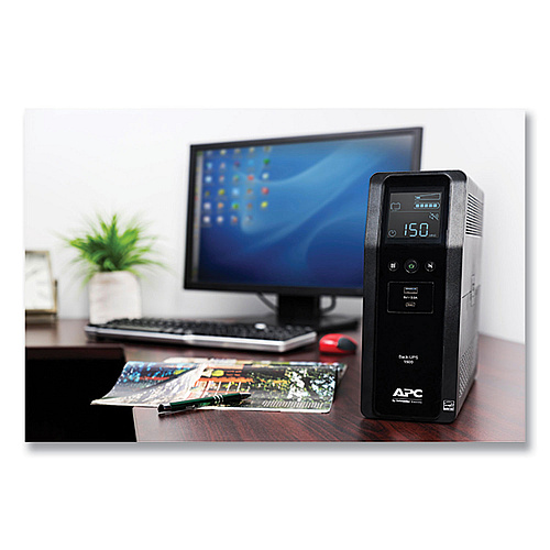 APC BN1500M2 Back-UPS PRO BN Series Battery Backup System, 10 Outlets, 1,500 VA, 1,080 J