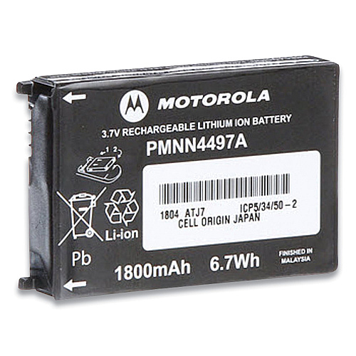 Motorola Li-Ion Battery for CLS Series Radios, 3.7 V, 1800 mAh (PMNN4497)