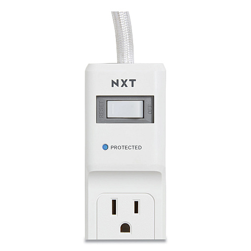 NXT Technologies Surge Protector, 4 AC Outlets/2 USB Ports, 3 ft Cord, 600 J, White (24324333)