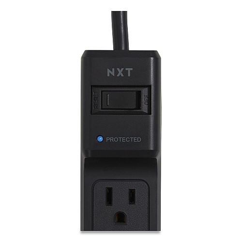 NXT Technologies Surge Protector, 6 AC Outlets, 4 ft Cord, 600 J, Black (24373161)