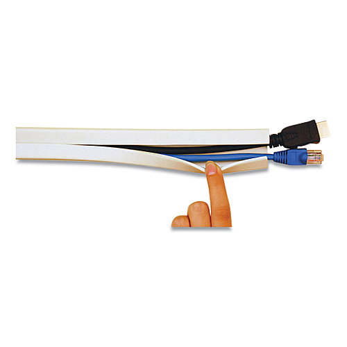 UT Wire Cord Channel, 1" x 10 ft, White (UTWCC1001WH)