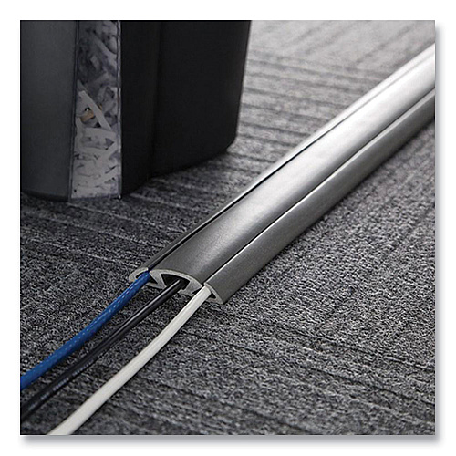 UT Wire Cord Protector and Concealer, 2.6" x 5 ft, Gray (UTWCP501GY)