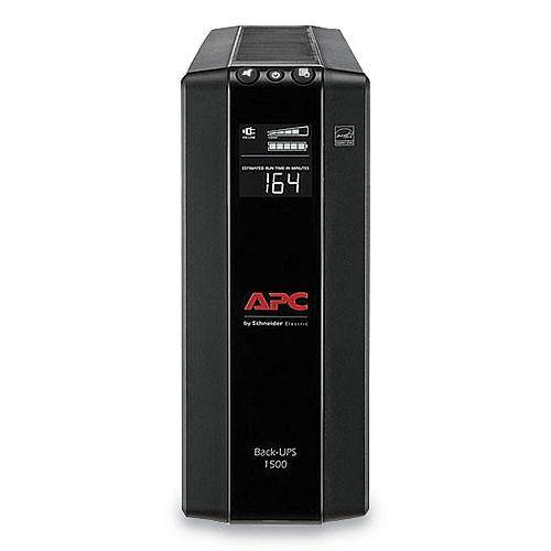 APC BX1500M Back-UPS PRO BX Series Compact Tower Battery Backup System, 10 Outlets, 1,500 VA, 789 J
