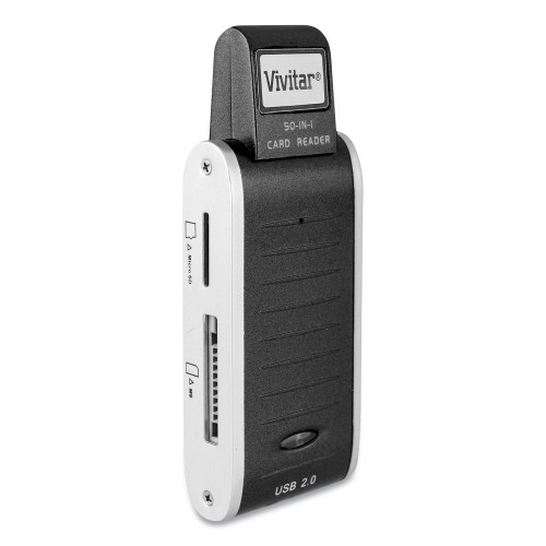 Vivitar RW50 50in1 Card Reader/Writer, USB 2.0 (VIVRW5000BLK