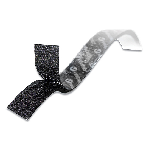 Velcro Sticky-Back Fasteners with Dispenser, Removable Adhesive, 0.75" x 5 ft, Black (90086)
