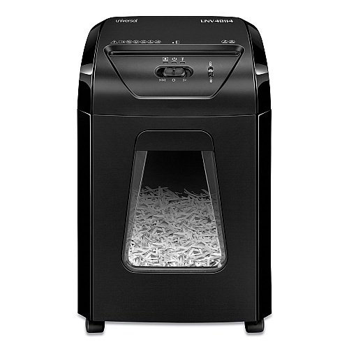 Universal 48114 Medium-Duty Cross-Cut Shredder, 14 Manual Sheet Capacity