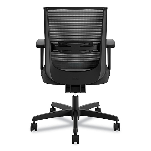 HON Convergence Mid-Back Task Chair, Synchro-Tilt and Seat Glide, Supports Up to 275 lb, Black (CMY1AUR10)