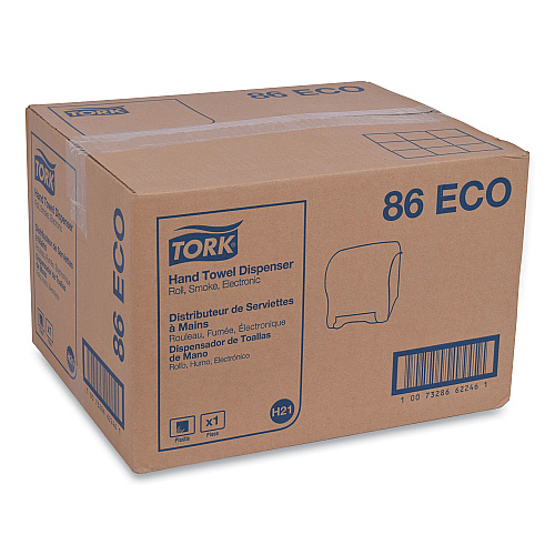 Tork&reg; Electronic Auto Hand Towel Roll Dispenser, Translucent Smoke (86ECO)