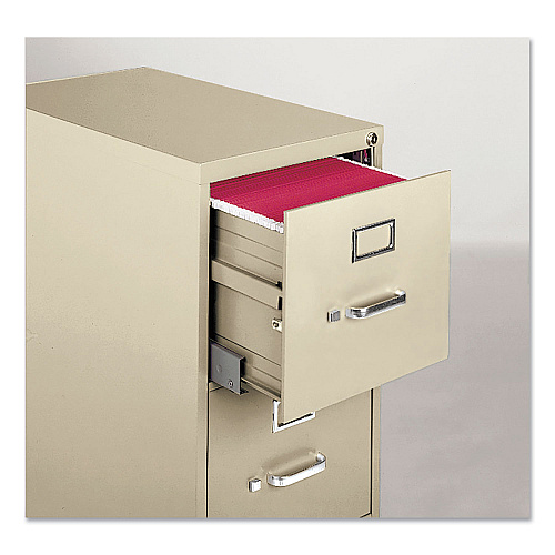 Alera Economy Vertical File, 4 Letter-Size File Drawers, Putty, 15" x 25" x 52" (ALEHVF1552PY)