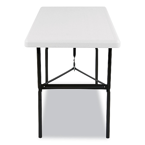 Iceberg IndestrucTable Classic Folding Table, Rectangular, 48" x 24" x 29", Platinum (65203)