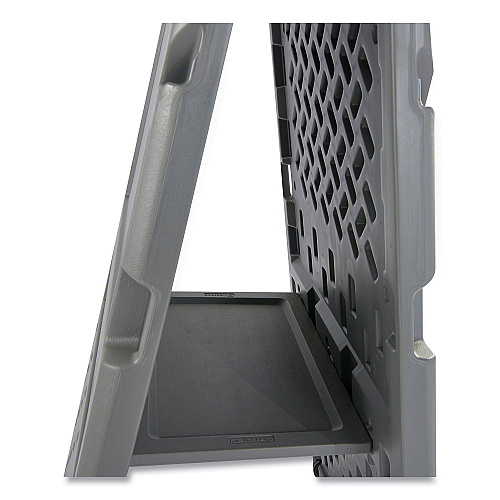 Iceberg Ingenuity Presentation Flipchart Easel with Dry Erase Surface, 33 x 28, 73" Tall Easel, Charcoal Polyethylene Frame (30237)