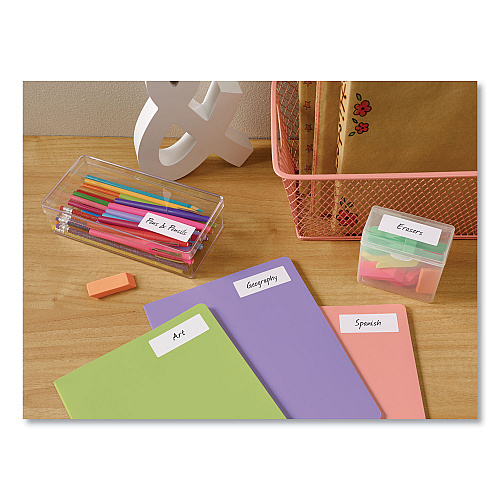 Avery Easy Peel White Address Labels w/ Sure Feed Technology, Laser Printers, 1 x 2.63, White, 30/Sheet, 25 Sheets/Pack (5260)