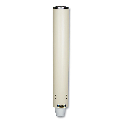 San Jamar Foam Cup Dispenser with Removable Cap, For 4 oz to 10 oz Cups, Sand (C4210PFSD)