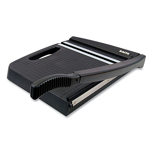 X-ACTO 10-Sheet Guillotine Trimmer, 10 Sheets, 12" Cut Length, Plastic Base, 13 x 13 (26232)