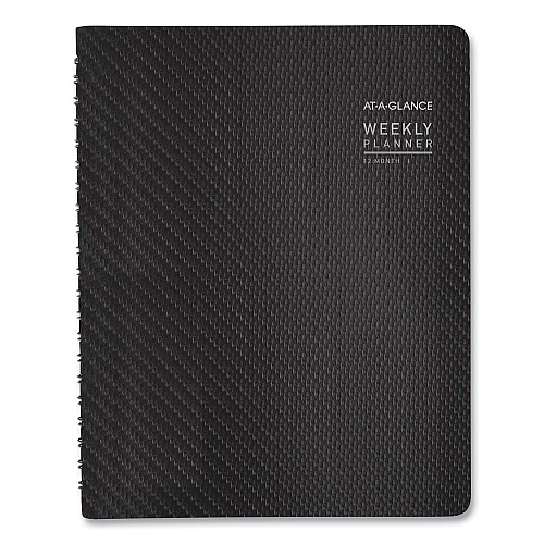AT-A-GLANCE Contemporary Weekly/Monthly Planner, Vertical-Column Format, 11 x 8.25, Graphite Cover, 12-Month (Jan to Dec): 2026 (70950X45)