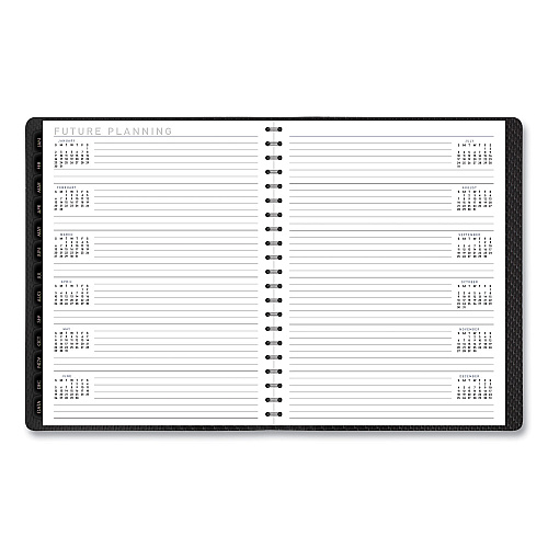 AT-A-GLANCE Contemporary Weekly/Monthly Planner, Vertical-Column Format, 11 x 8.25, Graphite Cover, 12-Month (Jan to Dec): 2026 (70950X45)