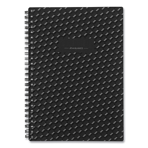 AT-A-GLANCE Elevation Academic Weekly/Monthly Planner, 8.5 x 5.5, Black Cover, 12-Month (July to June): 2024 to 2025 (75101P05)
