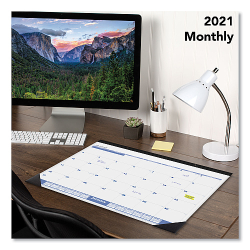 AT-A-GLANCE Desk Pad, 22 x 17, White Sheets, Black Binding, Black Corners, 12-Month (Jan to Dec): 2026 (SW20000)