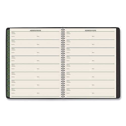 AT-A-GLANCE Recycled Weekly Vertical-Column Format Appointment Book, 8.75 x 7, Black Cover, 12-Month (Jan to Dec): 2026 (70951G05)