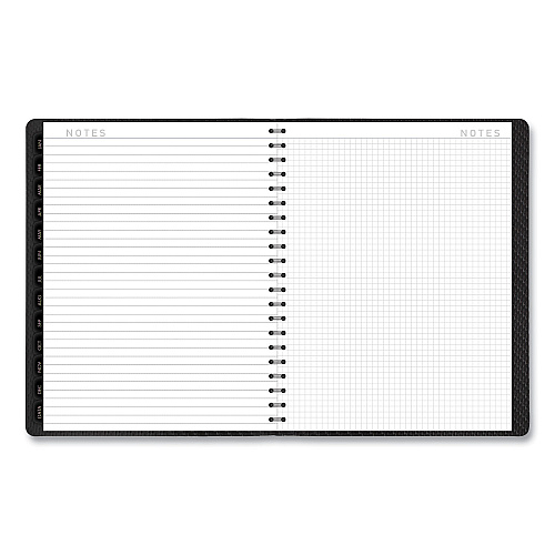 AT-A-GLANCE Contemporary Weekly/Monthly Planner, Vertical-Column Format, 11 x 8.25, Graphite Cover, 12-Month (Jan to Dec): 2026 (70950X45)