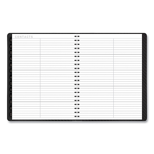 AT-A-GLANCE Contemporary Weekly/Monthly Planner, Vertical-Column Format, 11 x 8.25, Graphite Cover, 12-Month (Jan to Dec): 2026 (70950X45)