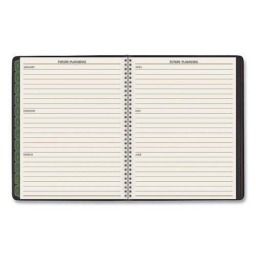 AT-A-GLANCE Recycled Weekly Vertical-Column Format Appointment Book, 8.75 x 7, Black Cover, 12-Month (Jan to Dec): 2026 (70951G05)