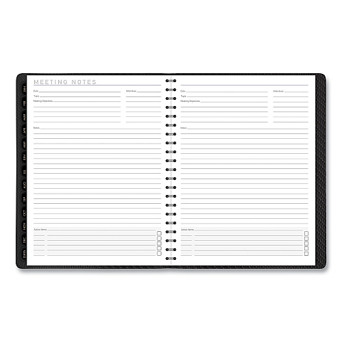 AT-A-GLANCE Contemporary Weekly/Monthly Planner, Vertical-Column Format, 11 x 8.25, Graphite Cover, 12-Month (Jan to Dec): 2026 (70950X45)