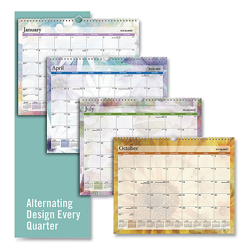AT-A-GLANCE Dreams Monthly Wall Calendar, Seasonal Artwork, 15 x 12, Multicolor Sheets, 12-Month (Jan to Dec): 2026 (PM83707)