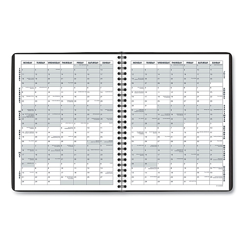 AT-A-GLANCE Monthly Planner, 8.75 x 7, Black Cover, 12-Month (Jan to Dec): 2026 (7012005)