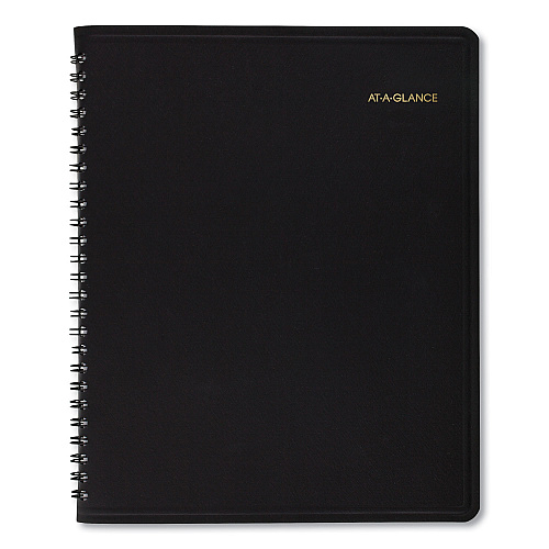 AT-A-GLANCE Monthly Planner in Business Week Format, 10 x 8, Black Cover, 12-Month (Jan to Dec): 2026 (7013005)